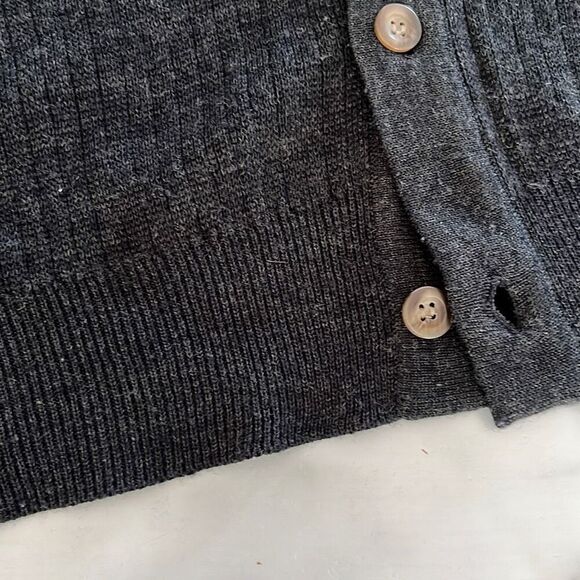 Woods & Gray Ribbed Cardigan Sweater Vintage Sz. XL - Picture 4 of 5